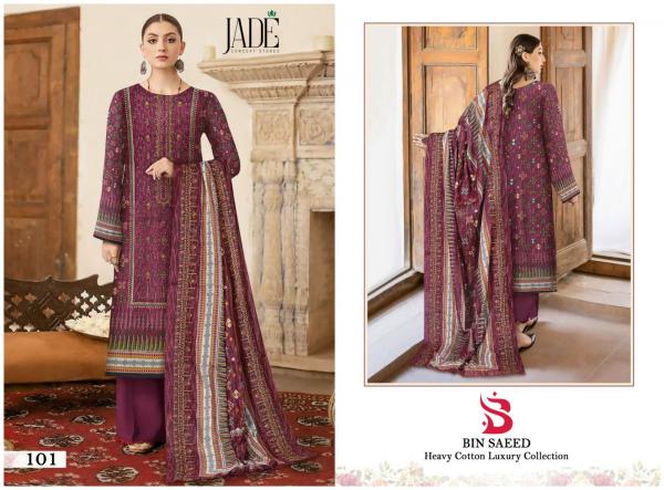 Jade Bin Saeed Lawn Cotton Exclusive Designer Dress Material